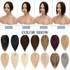 Benehair Human Hair Toppers for Women 100% Remy Human Hair 150% Density No Bangs Hair Topper 7 * 13 CM Silk Base Clip in Hair Pieces for Women 10 Inch #4 Medium Brown