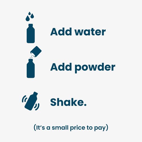 LastObject Refillable Facial Cleanser Kit - 300ml Reusable Bottle with 4 Powder-Based Refills - Zero Waste Moisturizing Aloe Vera & Hyaluronic Acid Face Wash for Sensitive Skin