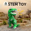 KADELE Fun Dinosaur Building Set 421PCS, Green T-Rex Creative Educational Toys Boys Girls 8+, Animal Figures Building Kit Model Jurassic Dino Blocks Toy Dispaly Present for Kids & Adults