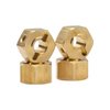 ShareGoo Brass 12mm Hex Wheel Hub Wheel Drive Hex Adapter Compatible with Axial SCX10 Wraith 90027 90046 Tamiya CC01 D90 Redcat Gen7 Gen8 1/10 RC Crawler (8mm Thickness)
