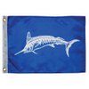 TAYLOR MADE PRODUCTS Fishermans Catch, White Marlin Flag - (12" x 18") Show Off Your Fishing Expertise — Nylon Construction - Brass Grommets - Water Repellent — 2020109162