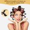 MEDOCA Hot Roller Clips -10PCS Hair Roller Clips - Hair Curler Claw Clip - Replacement Roller Clips for Women Girls Hair Section Styling - Black
