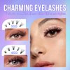 SUMFORMI lash cluster eyelash extensions 280pcs wispy eyelash cluster lashes wispy individual lashes cluster eyelashes cluster lashes natural cat eye cluster lashes D curl 8-16MM for Beginner 30D+40D