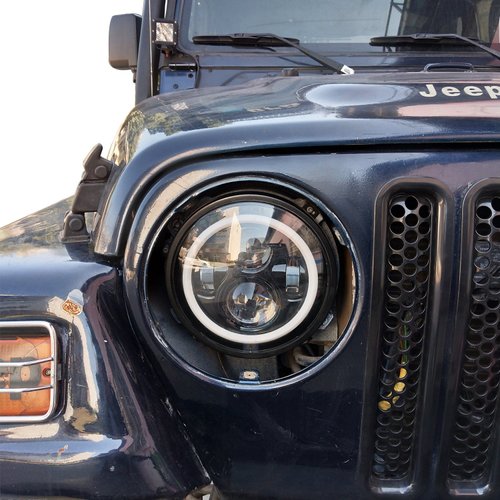 u-Box for Jeep Wrangler 7 inch Headlight Mounting Bracket Retainer Ring Mount Compatible with 1997-2006 Jeep Wrangler TJ