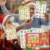 MonEnfance 39Pcs Christmas Bingo Cards, 24 Players Cute Christmas Bingo Game for Kids Adults Party Supplies Family Games Activities Xmas Festival