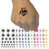 Best Aunt in Heart Temporary Tattoo Water Resistant Fake Body Art Set Collection - White (One Sheet)