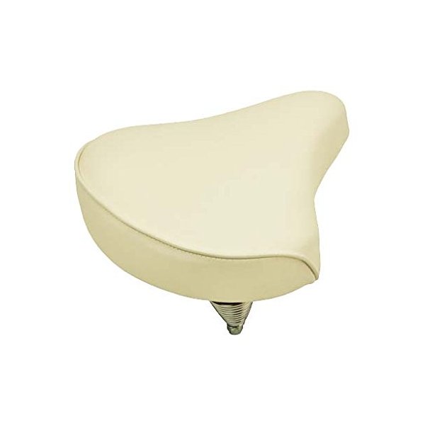 Alta Beach Cruiser Vinyl Bike Saddle, Multiple Colors. (White)