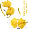 Kistreao Bow Headband Women Girls Yellow Hair Bows Hair Band Bowknot Head band Cute Hair Accessories Birthday Celebration Party Supplies
