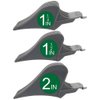 CR8GR8 Hair Clipper Guards, 3 Count - Includes NO.10, NO.12, NO.16 - Fits Most Wahl Clippers, 1.5 inch & 1.25 inch & 2 inch, Gray