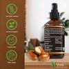 VoilaVe USDA and ECOCERT 100% Pure Organic Moroccan Argan Oil for Skin, Nails & Hair Growth, Anti-Aging Face Moisturizer, Cold Pressed, Hair Moisturizer, Rich in Vitamin E, As Seen On TV - 4 fl oz