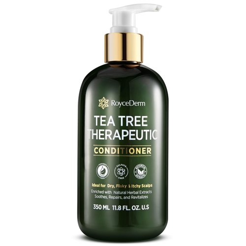 RoyceDerm Tea Tree Conditioner: Hydrating &amp; Soothing Botanical Formula with Tea Tree, Aloe, Camel...