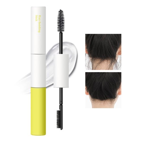 AFGHOUZ Dual-Ended Hair Finishing Stick, Flyaway Hair Tamer Stick, Clear Hair Styling Gel Stick Fix Irregular Hair, Small Broken Hair, Refreshing Not Greasy