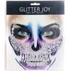Day of the Death Face Jewels Crystals Face Gems Stick on Halloween Makeup Costume,4-Pack