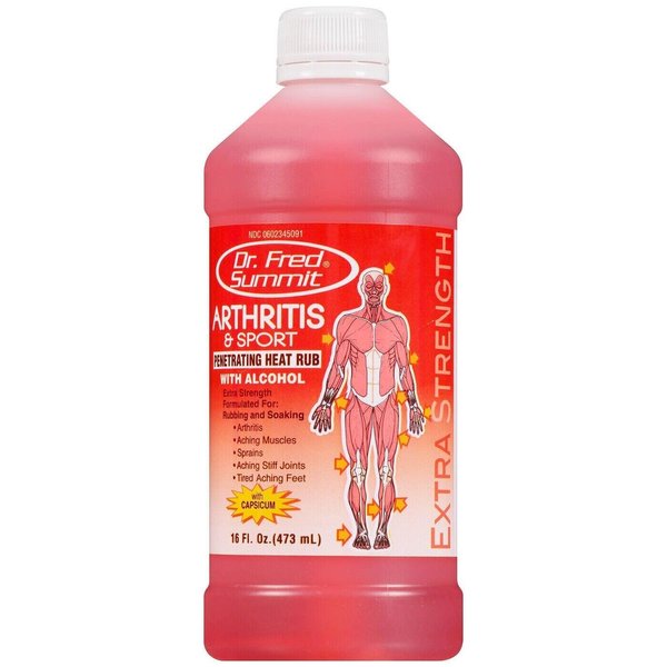 Dr. Fred Summit Arthritis & Sport Rubbing Alcohol, Penetrating Heat Rub