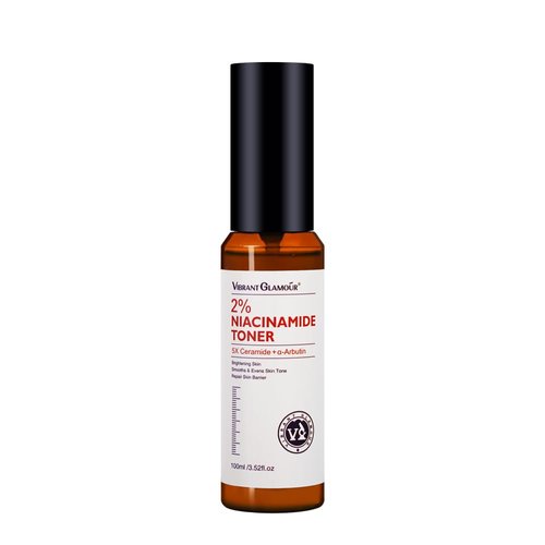 VIBRANT GLAMOUR 2% Niacinamide Toner for Face, Anti-Blemish with Vitamin C 5X Ceramide Skin Balancing & Pore Reducing, 3.52 fl.oz