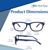 In Style Eyes Seymore Retro Bifocal Cheaters Reading Glasses - Full-Rimmed Classic Oval Acetate Frame - Non-Progressive Lens - Crystal Clear - 1.5x