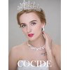 COCIDE Tiara and Crown for Women Crystal Queen Crown Rhinestone Tiara for Girl Bride Wedding Hair Accessories for Bridal Birthday Party Prom