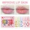 Dulele 6PCS Roll On Lip Gloss Set, Fruity Flavors Rolling Ball Lip Oil, No-Sticky Gloss Lip Balm Lip Care for Dry and Chapped Lips