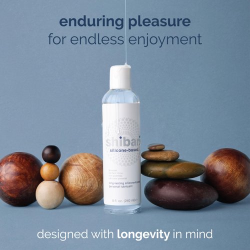 Shibari Tuxedo Silicone Lubricant, Premium Thick Lube for Women, Men, Couples, for Vaginal, Solo or Anal Play, Compatible with Natural Rubber Latex, Polyurethane, and Polyisoprene Condoms, 8 fl oz