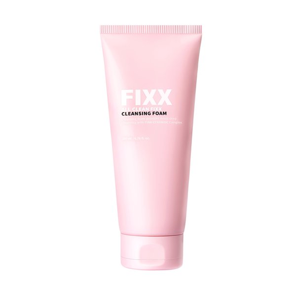 [So'natural Powder4room] All Clean Fixx Cleansing Foam, 7 fl oz (200ml) | A Pink Cera Cream Foam | Cleansing Foam | Foam Cleanser | Foam Cleanser Face Wash | Comfortable and Soft | Cleansing