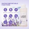 Arison Eyelash Eyelash Extension Shampoo 600ml / Eyelid Foaming Cleanser/Wash for Extensions and Natural Lashes/Paraben & Sulfate Free Safe Makeup & / Professional & Self Use (Lavender)