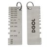 DGOL Stainless Steel Mini Portable Metal Sheet Thickness Gauge Material Wire Thickness Gage