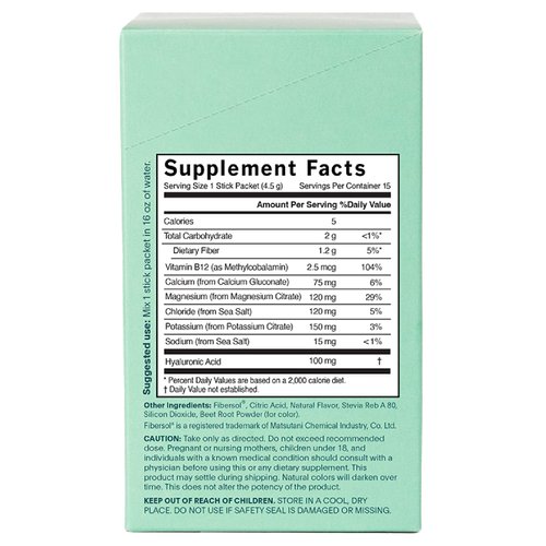 NATALIST Hydration & Electrolyte Energy Drink Mix Powder Easy Prep Daily Essentials Mineral & Vitamin Replenishment for Women Caffeine Free Vegan Berry Flavor - 15 Packet Servings