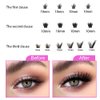 QCYYDS Eyelashes Natural Look Faux Lashes Lightweight Fluffy False Eyelashes 108 Pieces, 9-16mm Mix 30D 40D Curl Individual Lashes Kit Self Use