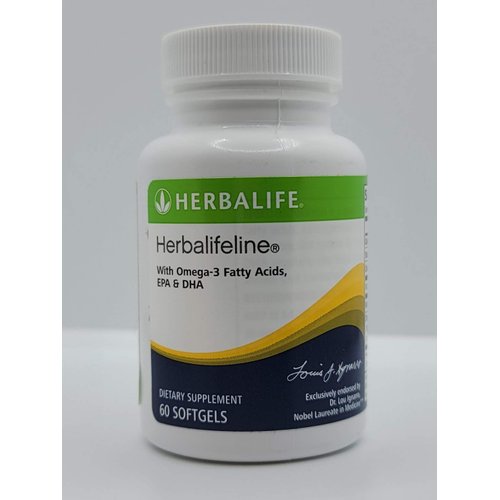 HERBALIFE Herbalifeline: 60 Softgels with Vitamin E, Marine Lipid Complex, Omega-3 Fatty Acids, EPA and DHA