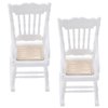 TOYANDONA 2 Pieces Doll House Wooden Chairs, 1:12 Christmas Dollhouse Model Chairs Mini Dollhouse Wooden Rocking Chairs for Dollhouse Accessories Furniture Decoration