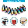 Rattle Magnets Snake Eggs for Adults, Magnetic Stones Oval Science Kit Toy, Fidget Toys Bulk for Stress Ball & Decoration for Home Office Refrigerator Ferrite Putty Holiday Stocking Sutffer 18 Pack