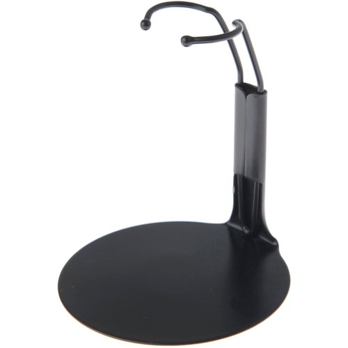 Plymor DSP-25B Black Adjustable Action Figure Stand, fits 4.5, 5, and 5.5 inch Action Figures, Waist is 1 to 1.5 inches wide, 3 to 3.5 inches around, Pack of 2