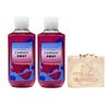 Bath & Body Works Carried Away 2 Pack Body Wash Bundle with a Himalayan Salts Springs Bar Soap - Full Size