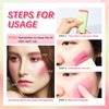 Multi-Use Makeup Blush Stick,Cream Blush Stick,Waterproof Natural Nude,Monochromatic Blush Beauty Wand for Cheek and Lip Tint(Shy Pink)