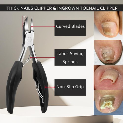 Toenail Clipper Ingrown Nail Pedicure Knife for Ingrown Nails Removal Kit Thick Nail Cutter Toenail Treatment Correction
