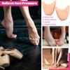 6 Pcs Toe Covers Toe Protectors for Women Silicone Toe Pouches Gel Pads Pointe Shoes Protectors Gel Sock Pads Ballet Dance Toe Caps with Breathable Hole for Ball of Foot Metatarsal(Beige)