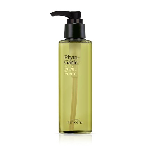 BEYOND Phytoganic Facial Cleansing Foam (6.8fl oz) - Vegan Formula Korean Skin Care. Moisturizing Gel-Type Facial Foam for Impurities & Makeup Removal, lean Herbs, Phyto-Biome