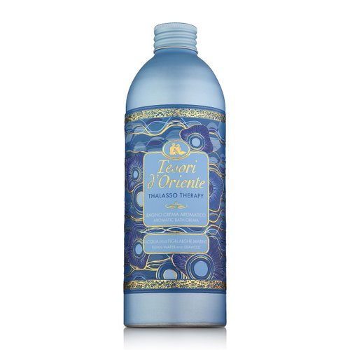 Tesori d’Oriente Bubble Bath for Women, Foaming Bath, Bath Bubbles for Women Relaxing, Luxurious Body Wash for Women & Skin Care - 500 Ml-16.91 us Fl Oz- [Italian Import ]-(Thalasso Therapy)