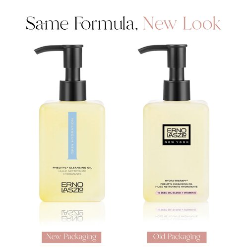 Erno Laszlo Hydra-Therapy ​​Phelityl Cleansing Oil, Gentle Cleanser Dissolves Impurities, Oil Cleanser for Dry Skin, Deeply Hydrates Complexion, 6.4 Fl Oz