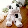 uoozii Warmable Cow Stuffed Animal - Microwavable 12" | 2 Pounds Unscented Weighted Stuffed Animals Non-Shedding Cow Plush Coolable & Heatable Warm Gifts for Kids & Adults