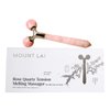 Mount Lai Rose Quartz Tension Melting Massager for Face and Neck | Rose Quartz Face Roller and Neck Massager for Relieving Tensions and Stress