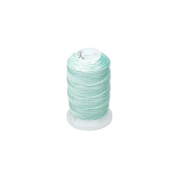 Simply Silk Beading Thread Cord Size FF Turquoise 0.015 Inch 0.38mm Spool 115 Yards for Stringing Weaving Knotting