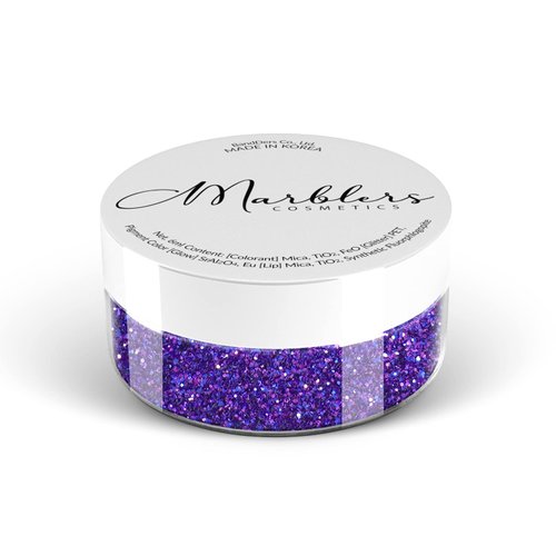 MARBLERS Twinkle Glitter [Pansy Purple] 0.18oz (5g) | Fine | Non-Toxic, Vegan, Cruelty-Free | Eyeshadow, Body Butter, Nail Polish, Nail Art | Party, Body, Face, Hair Makeup