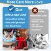 Hpetppy Cat Cone Collar Soft, Cat Recovery Collar for Wound Healing Cute Cat Donut Adjustable Cat Cones to Stop Licking Comfortable Lightweight Neck Elizabethan Collars for Cats Kittens After Surgery