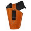 Barsony Saddle Tan Leather Belt Clip Holster for Small Frame .380 and Ultra-Compact 9mm 40 45 (KIMBER Micro Carry; CDP .380, right)