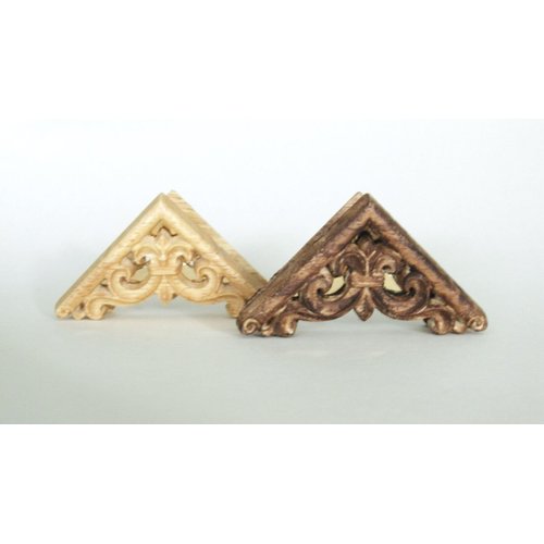 Generic Real triangle wood and metal hair claw clip for fine thin hair (Primary color: Light wood)