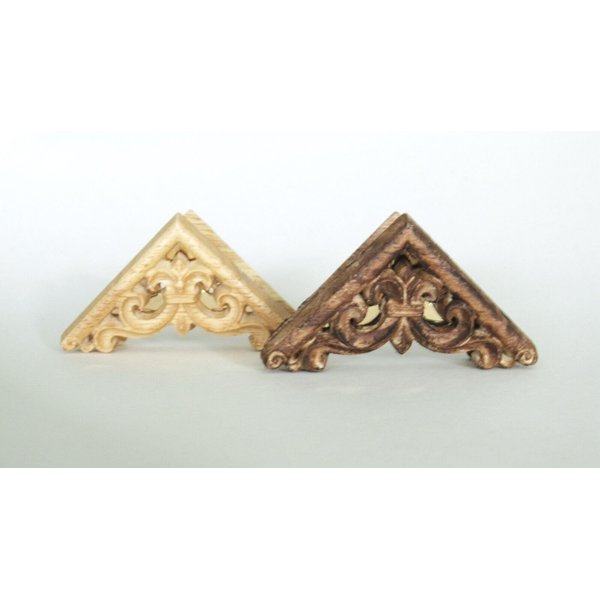 Generic Real triangle wood and metal hair claw clip for fine thin hair (Primary color: Light wood)