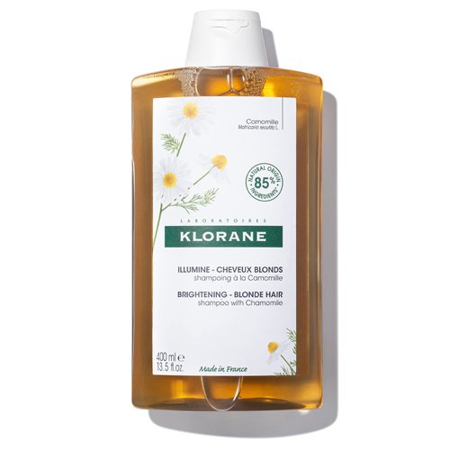 Klorane – Brightening Shampoo with Chamomile – Enhances Highlights & Brightens Blonde Hair – Hydrogen Peroxide, Ammonia, Silicone, Paraben & Sulfate Free – 13.5 fl. oz.