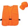Allen Company Adult Blaze Orange Hunting Vest with a Hook and Loop Closure - High-Visibility Saftey Gear for Men and Women - Fits Over Clothes and Jacket - Comes with High-Visibility Hat - 38" - 48"