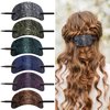 Noverlife 6PCS Leather Hair Barrettes with Stick, Square Shape Hair Clips Hair Slider Pins Ponytail Holders, Hair Accessories Hair Set Clips Hair Barrette with Wood Slide Stick for Women Girls